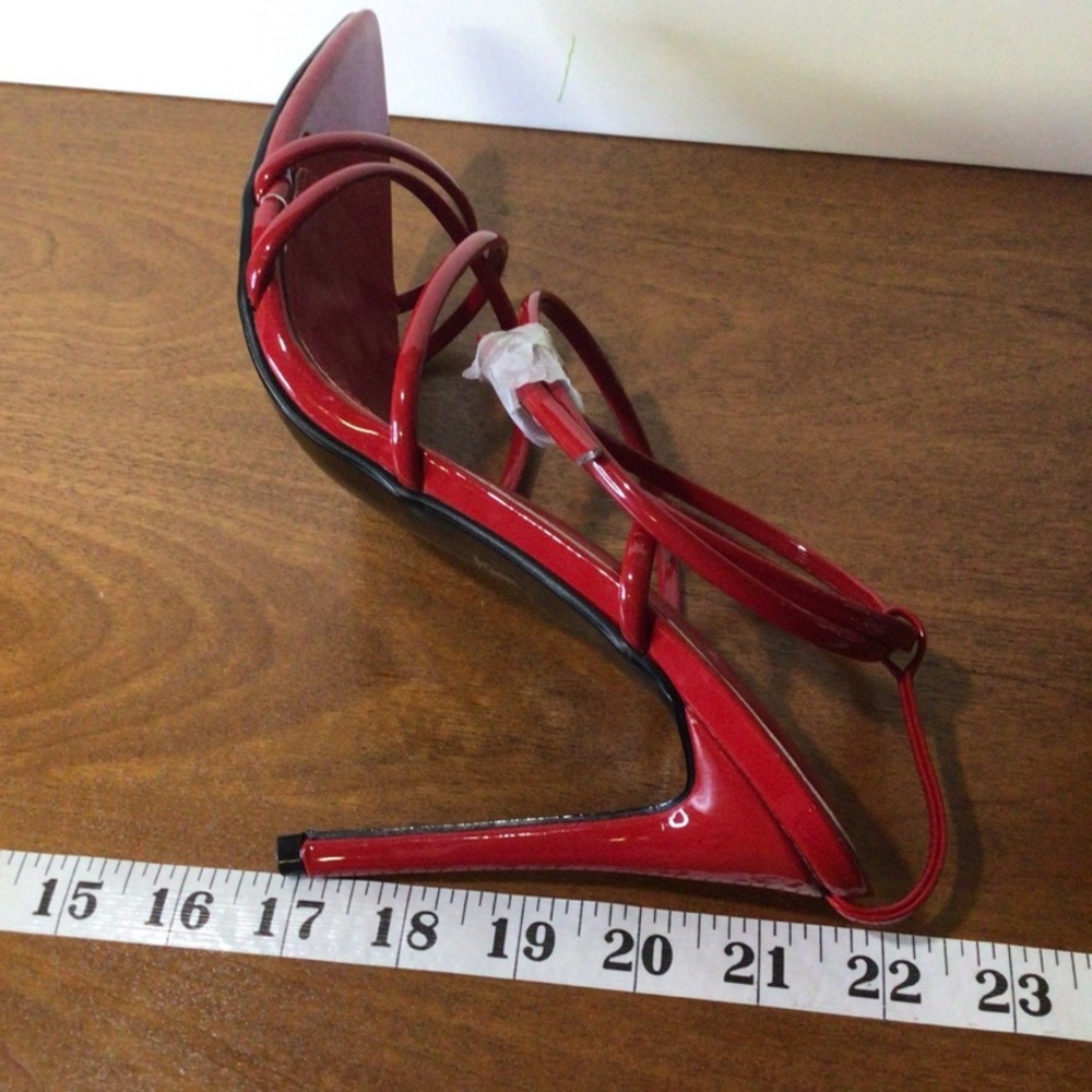 CAPE ROBIN red strap heels - Picture 2 of 4